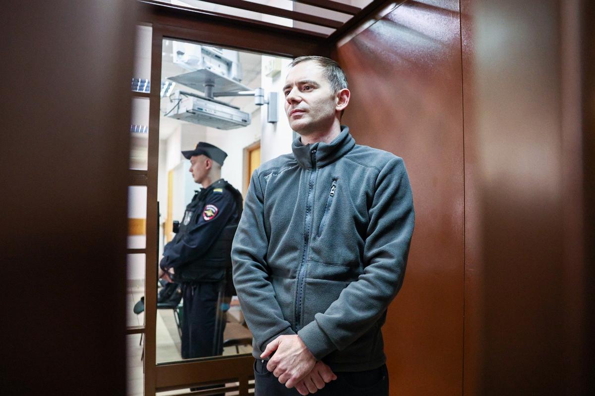 Суд по делу зампреда партии «Яблоко» Максима Круглова. Фото: Софья Сандурская / ТАСС