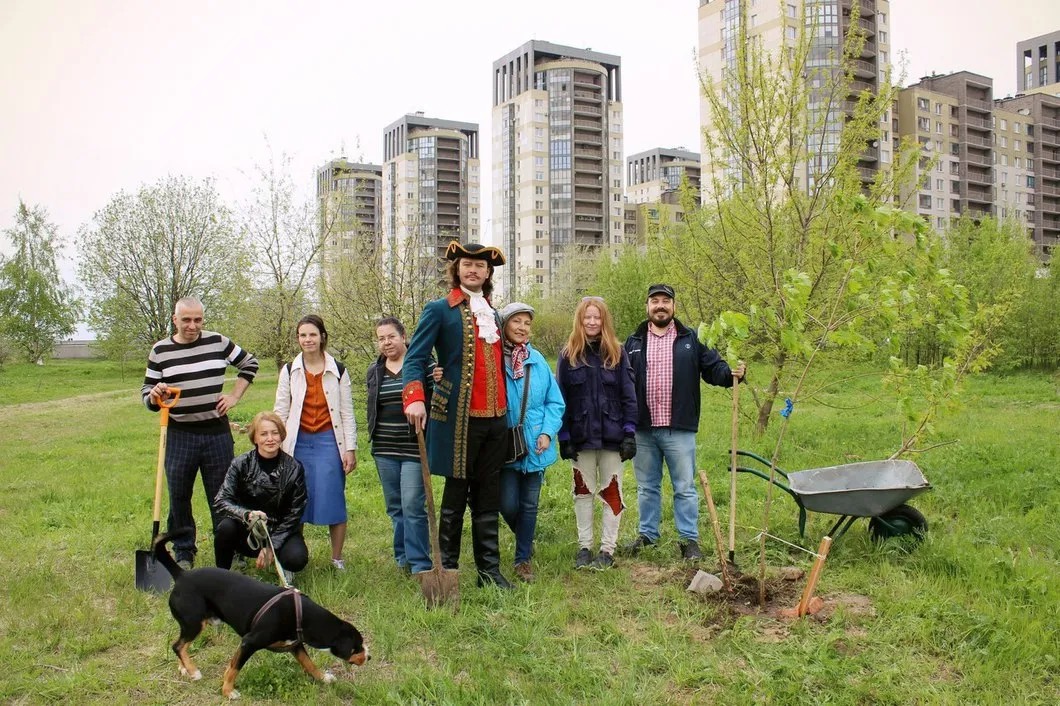 Акция градозащитников в Экопарке на Смоленке / Фото: Зеленая коалиция»