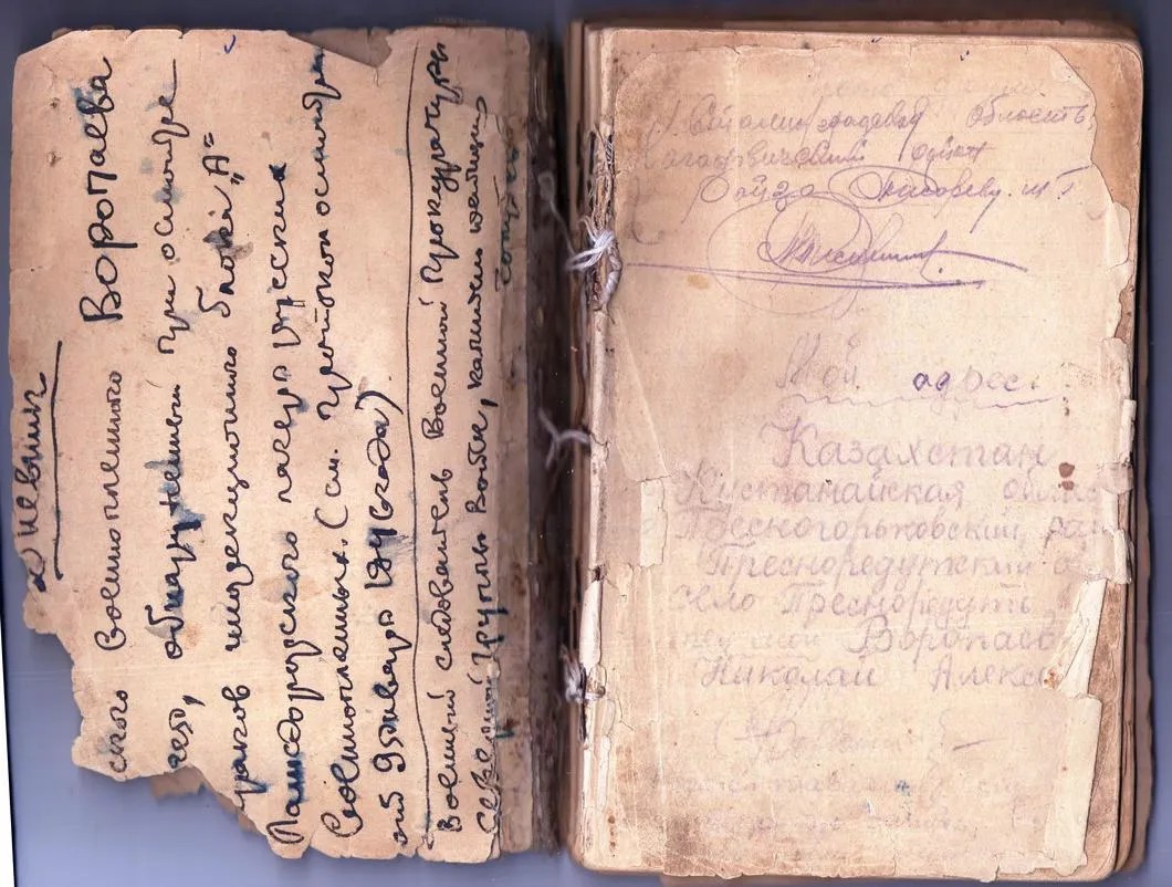 Страницы дневника Воропаева