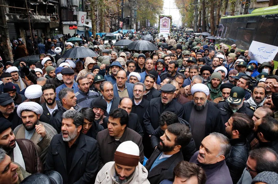 Акция протеста в Тегеране (20 ноября 2019). Фото: EPA-EFE