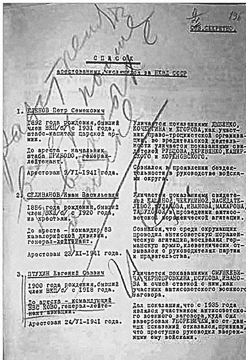 Секретная справка, которую Берия дал Сталину. Фото: архив