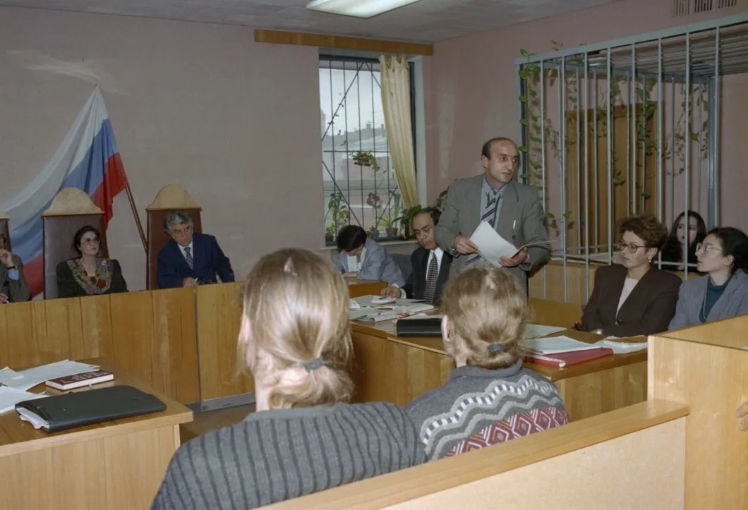 Судебное заседание по делу Витухновской 1995 год. Фото: Олег Булдаков / ТАСС