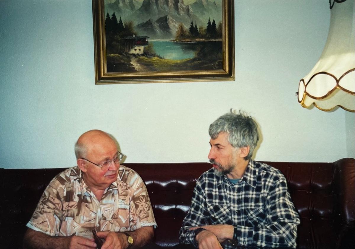 Ефим Минкин и Александр Минкин. 2002 год. Фото из архива автора