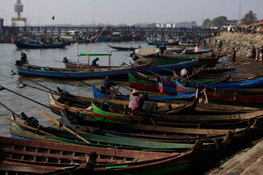 Порт в Мьянме. Фото: EPA