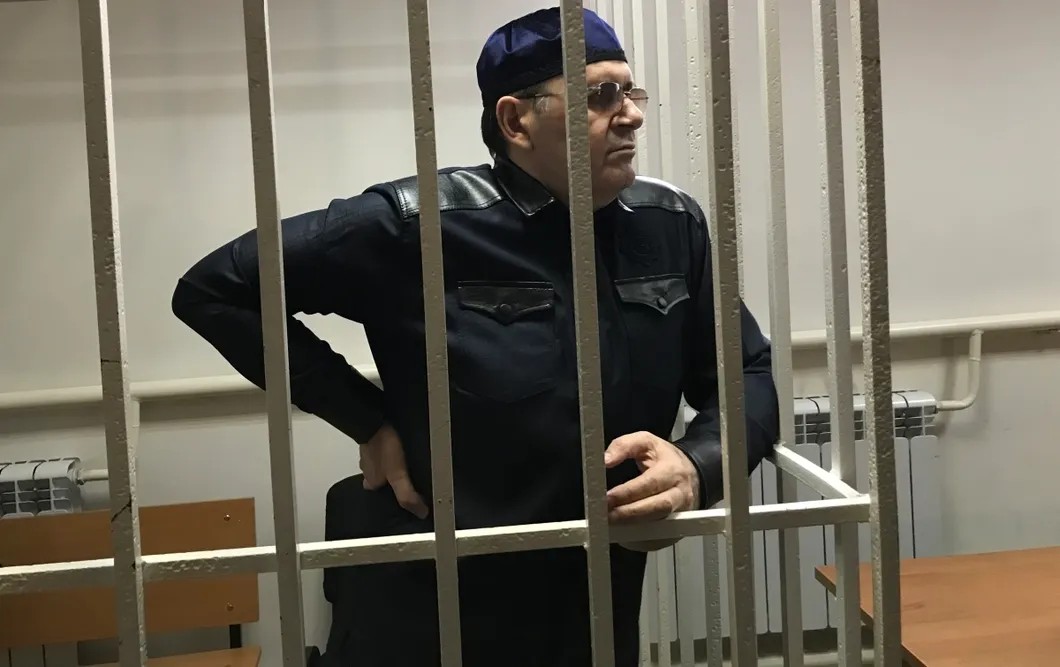 Оюб Титиев в суде. Фото: Надежда Прусенкова / «Новая газета»
