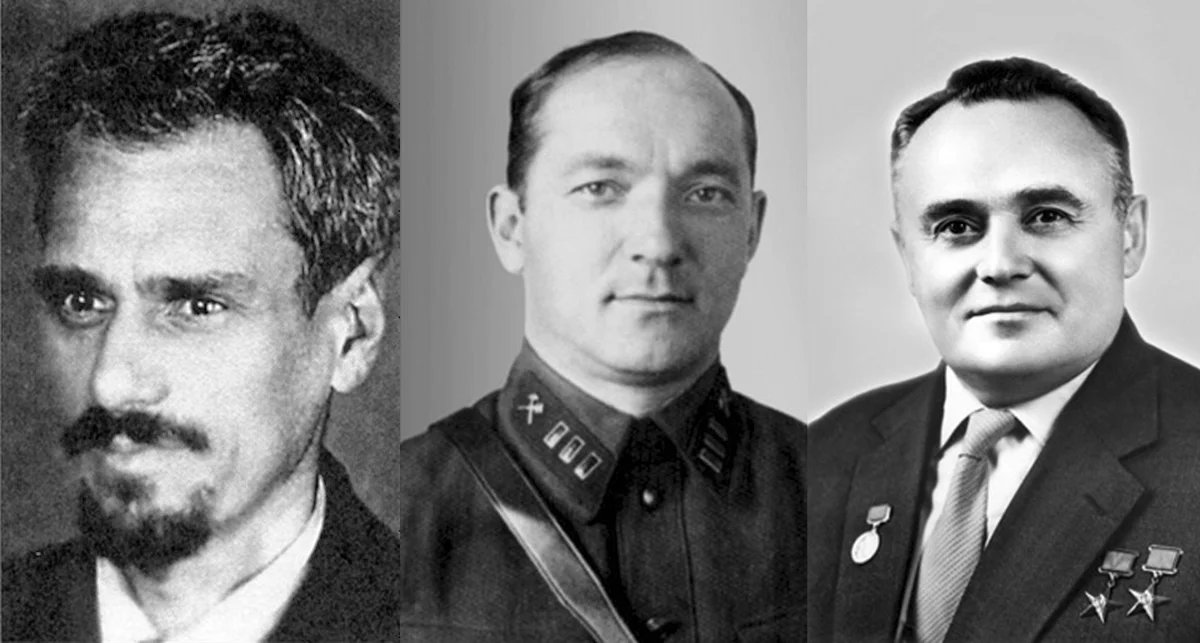 Юрий Кондратюк, Георгий Лангемак, Сергей Королев. Фото: источник не указан / Википедия