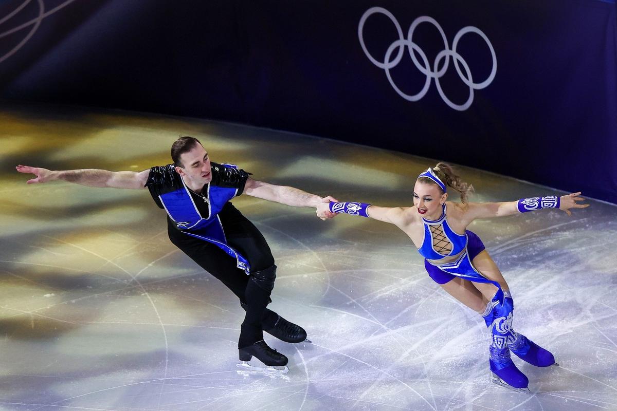 Анастасия Метелкина и Лука Берулава. Фото: Петр Ковалев / ТАСС