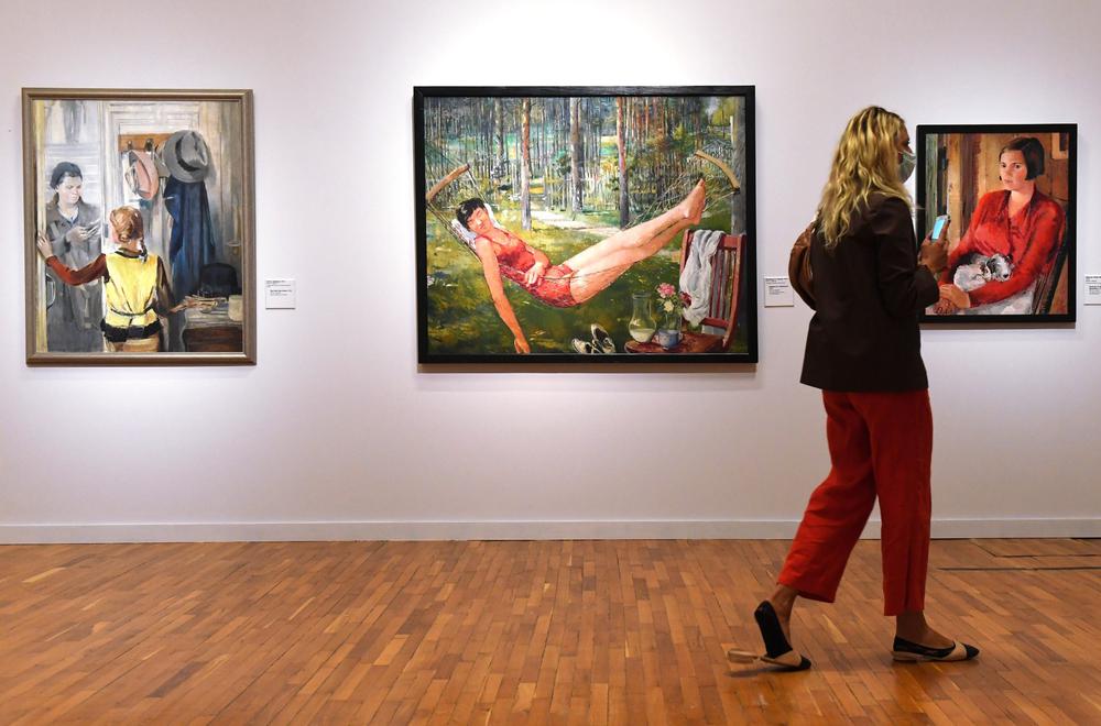 На выставке «Юрий Пименов» в Третьяковской галерее на Крымском Валу в Москве. Фото: РИА Новости