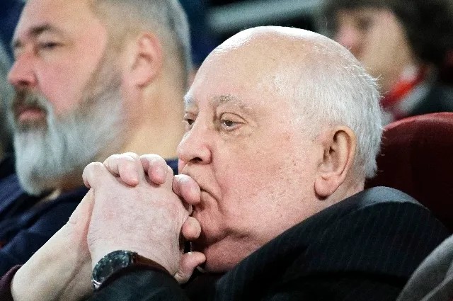 Михаил Горбачев на просмотре фильма «Знакомьтесь, Горбачев!». Фото: Михаил Джапаридзе / ТАСС