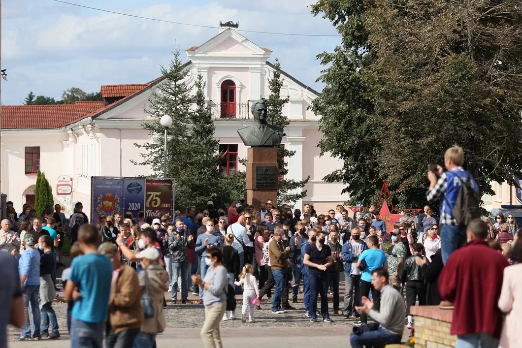 Протесты в Гродно. Фото: для «Новой»