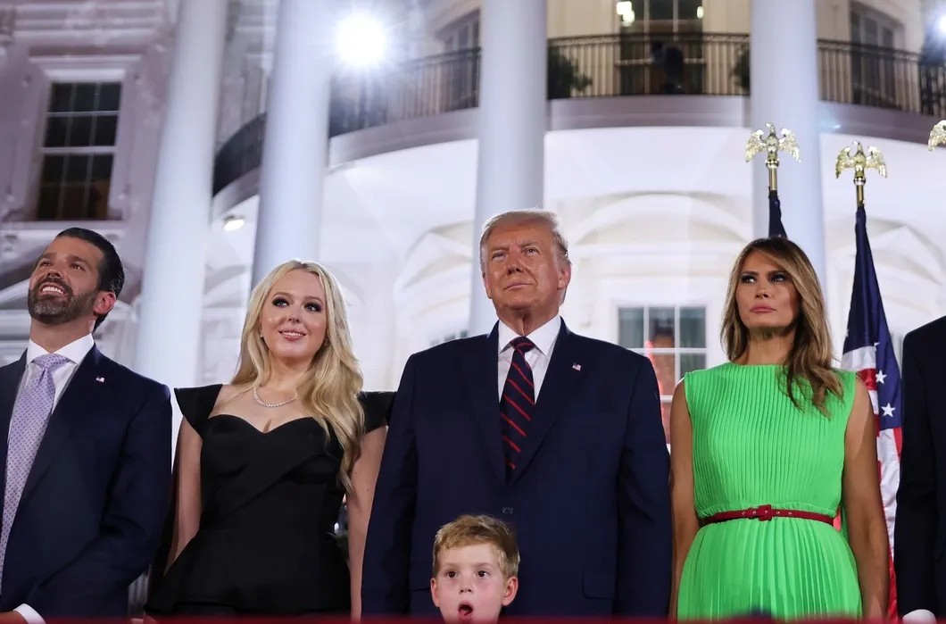 Семья Трампов на съезде республиканцев. Фото: Reuters