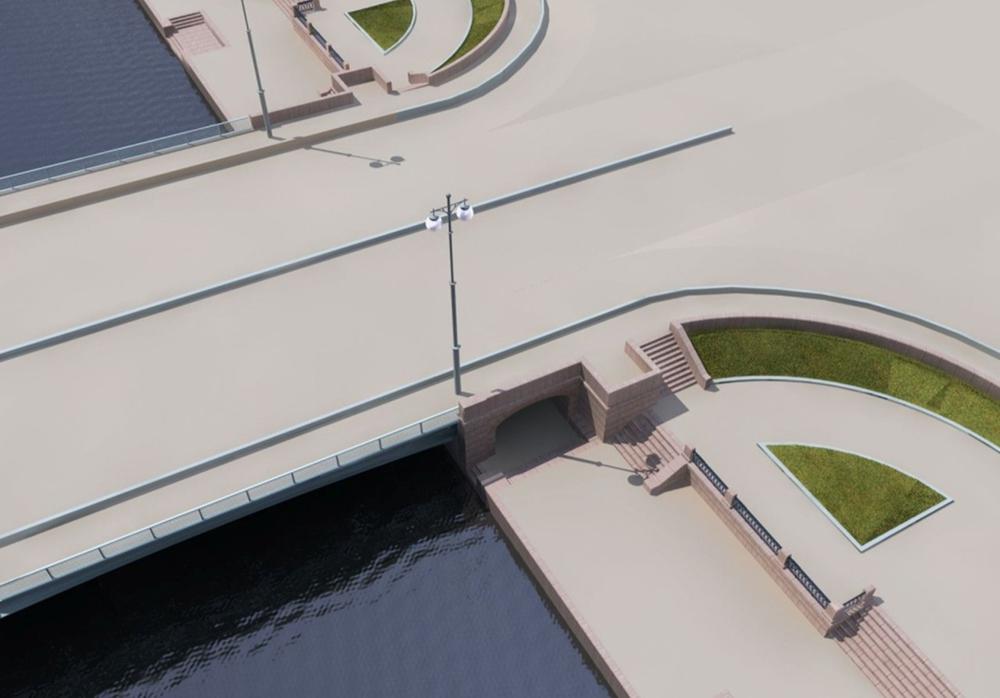 Визуализация проекта Новоадмиралтейского моста. Фото: stpr.ru