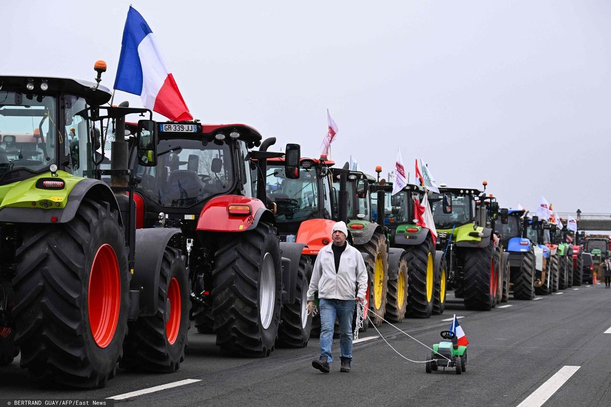 Фермерские забастовки во Франции. Январь 2024. Фото: BERTRAND GUAY / AFP / East News