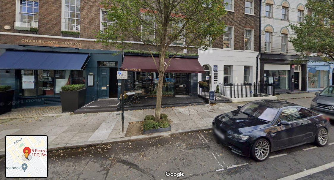 Адрес в Лондоне, по которому якобы располагалось агентство. Скриншот Google Maps.