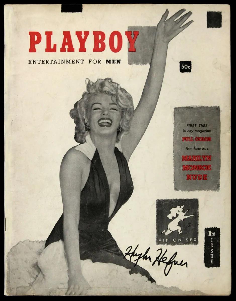 Обложка первого номера Playboy. С автографом Хью Хефнера. 1953 год