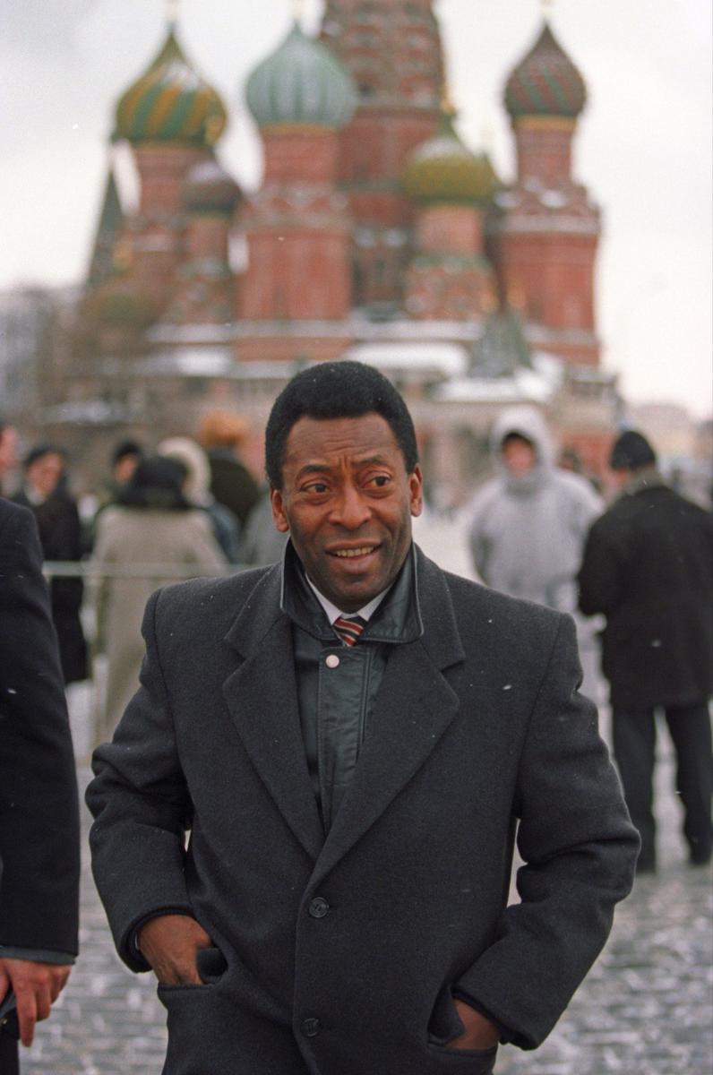 Пеле в Москве, 1997 год. Фото: Анатолий Морковкин / ИТАР-ТАСС
