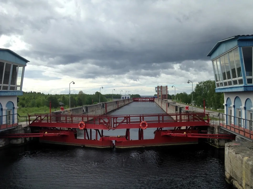 Шлюз №2 Беломорско-Балтийского канала, Повенец. Фото: Никита Гирин / «Новая газета»