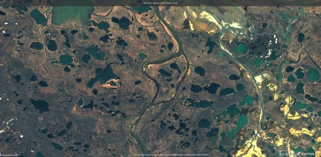 Снимок, сделанный со спутника
