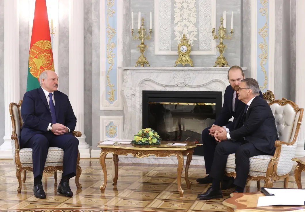 Рене Фазель на встрече с Лукашенко в Минске. Фото: РИА Новости