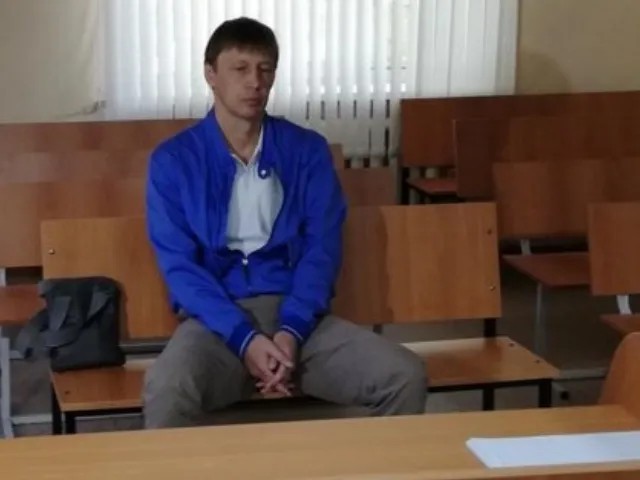 Юрий Юдин в суде. Кадр из видео