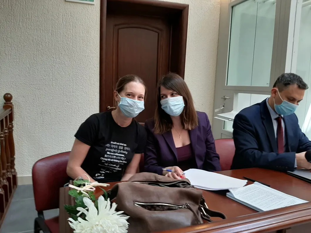 Светлана Прокопьева в зале суда. Фото из личного архива
