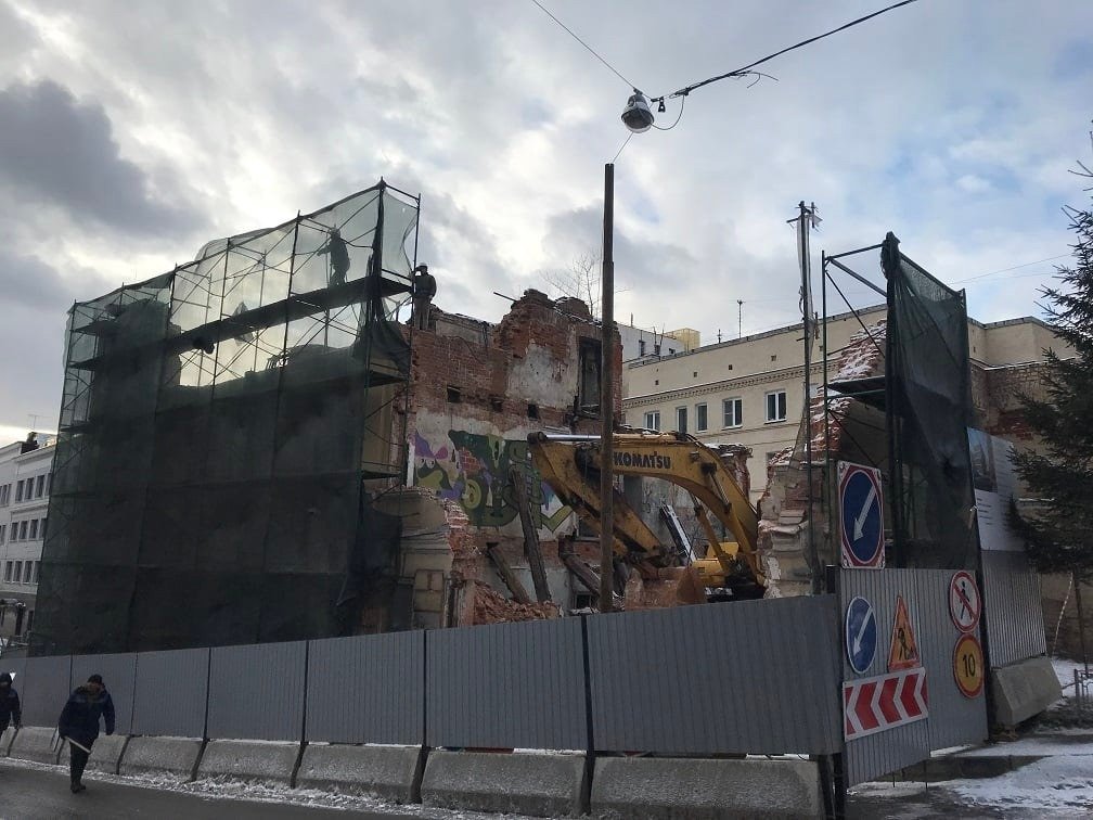 Снос доходного дома XIX века. Воронцово Поле. Фото: соцсети