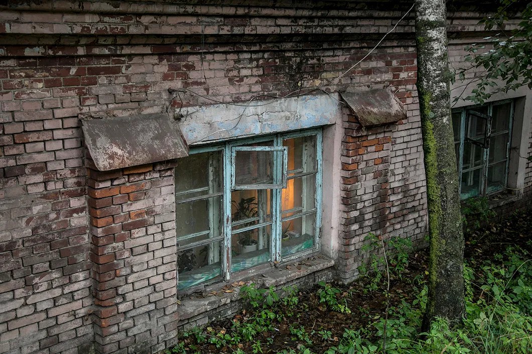 Окна барака Марины. Фото: Влад Докшин / «Новая газета»