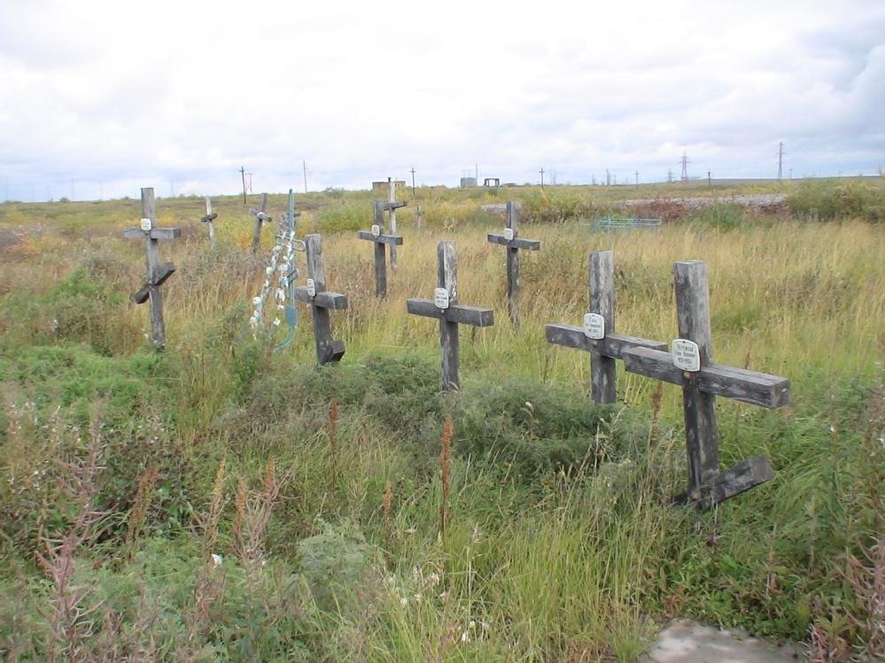 Кладбище Юр-Шор. Здесь в 1940-е — 1950-е хоронили заключенных ОЛП №10 Воркутлага. Фото: webarchive