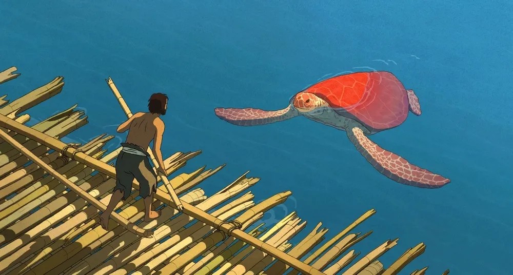 Кадр из мультфильма Красная черепаха