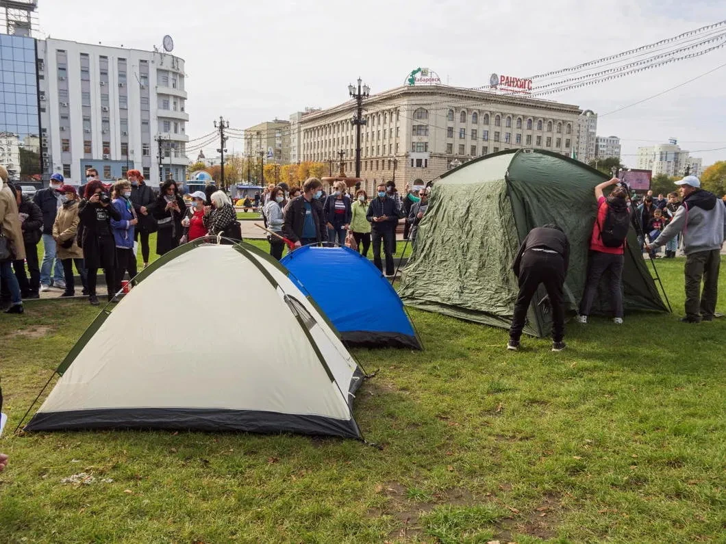 Хабаровск. 10 октября 2020 года. Фото: Игорь Волков / Коммерсантъ