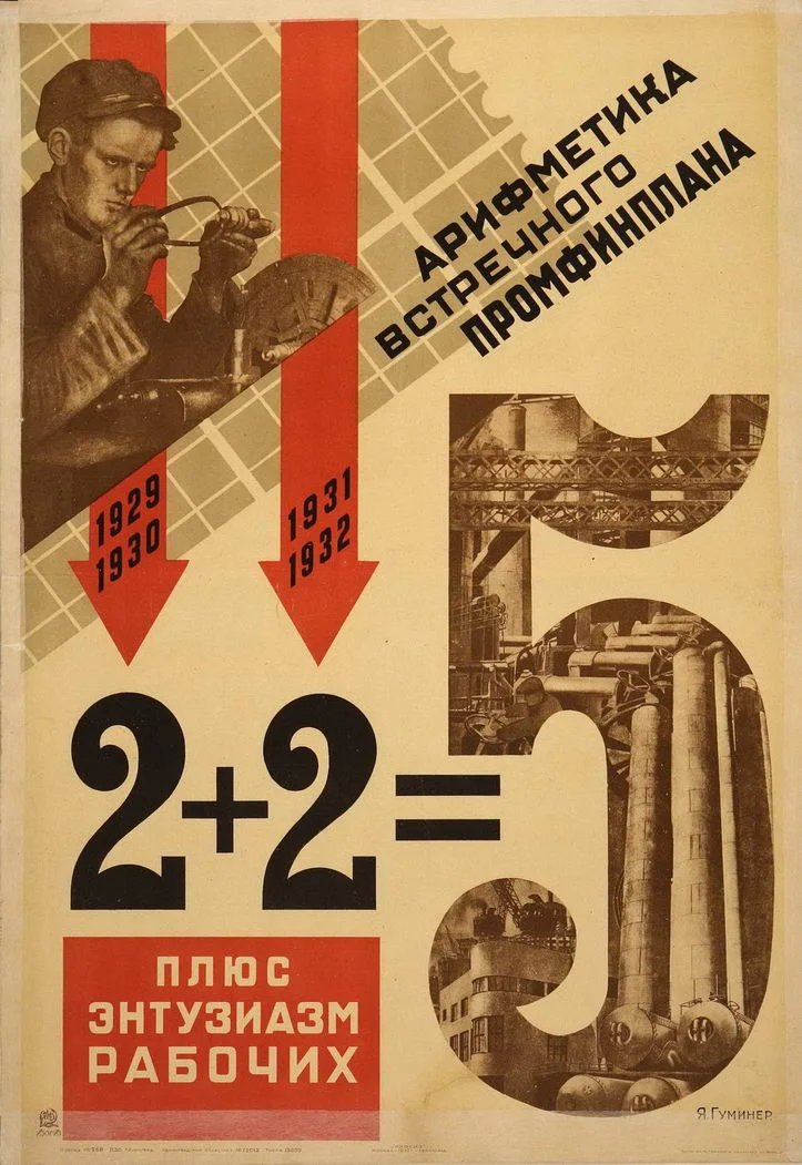 Плакат Якова Гуминера (1931 год). Фото: Википедия