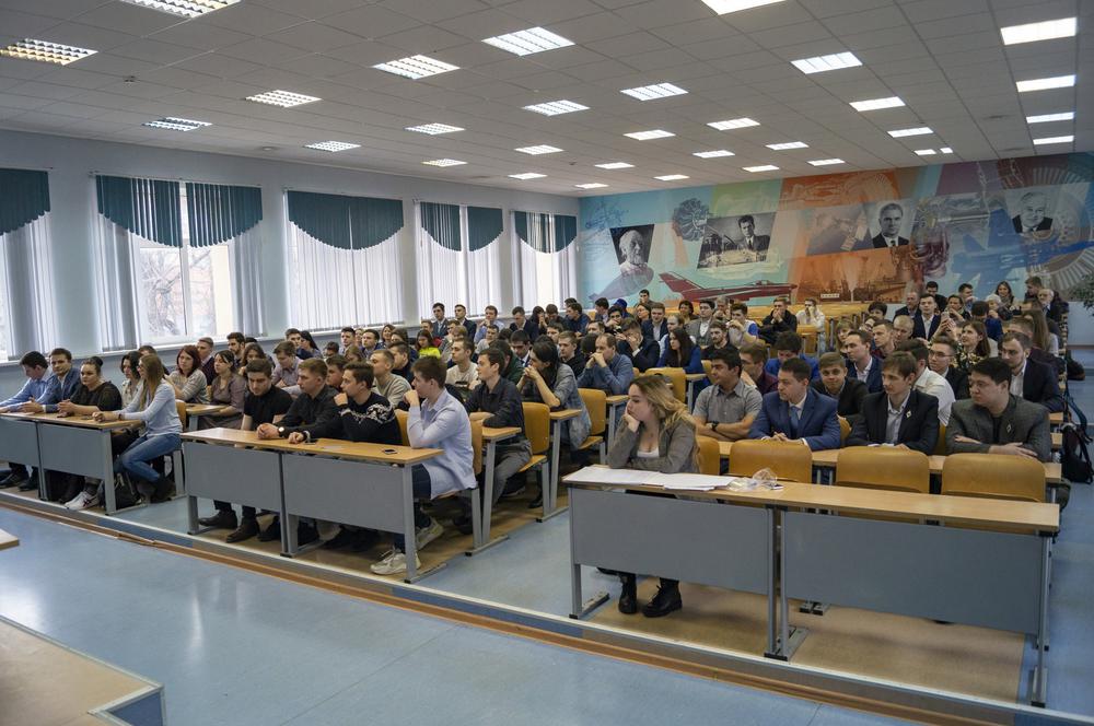 В аудитории Московского авиационного института. Фото: vk.com/2inst