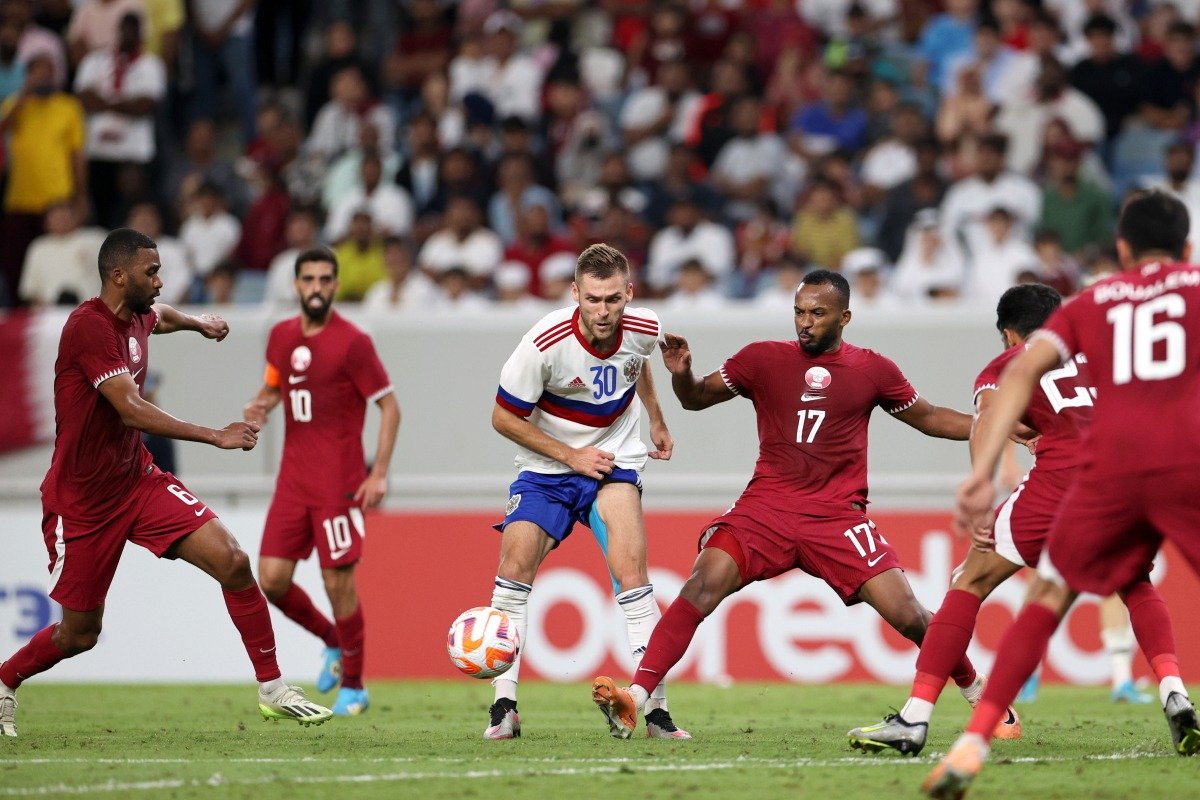 Товарищеский матч против сборной Катара. Фото: Сергей Бобылев / ТАСС