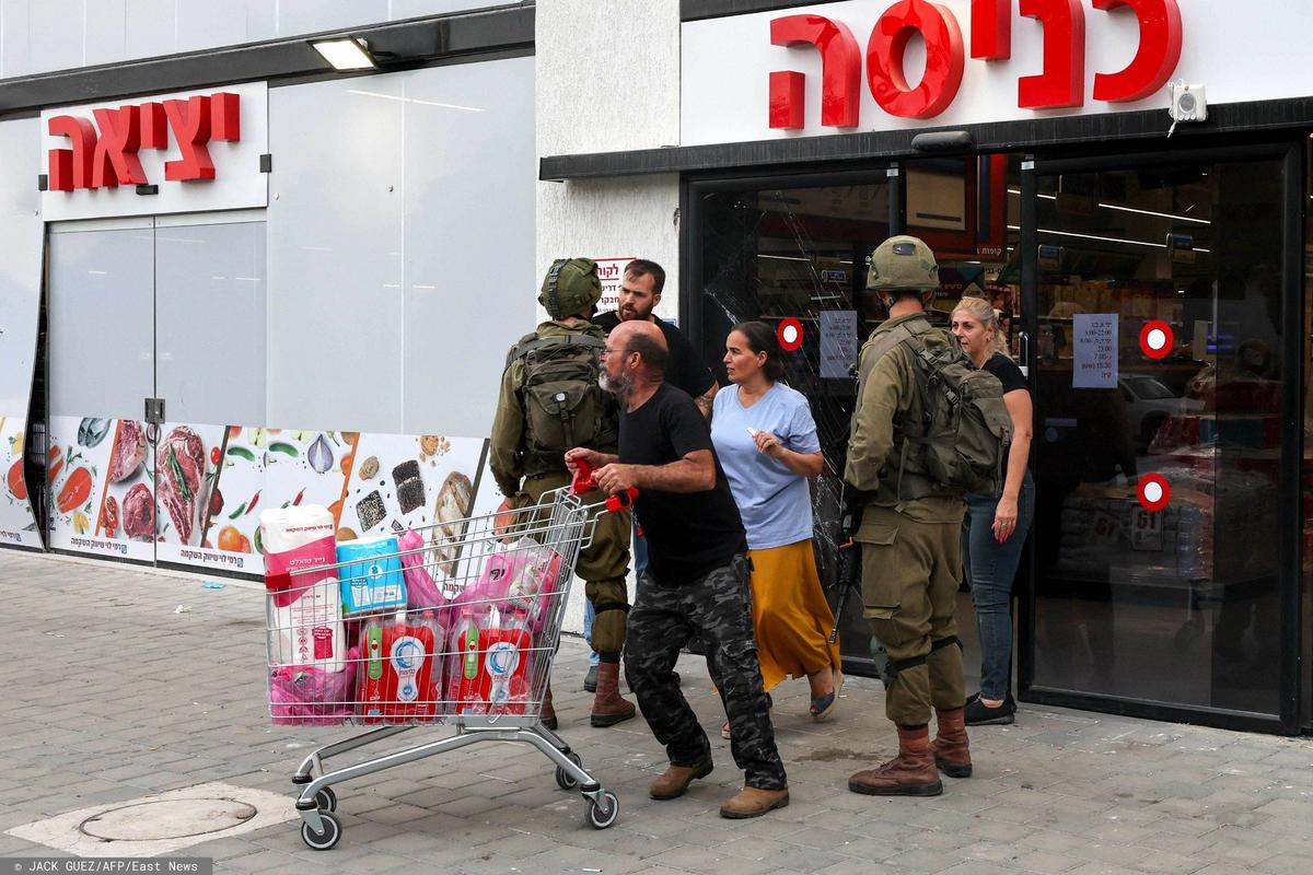Ситуация в супермаркетах Израиля. Фото: JACK GUEZ / AFP / East News