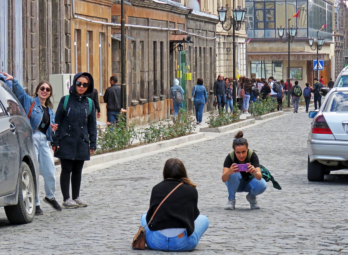 Туристы в Гюмри. Фото: соцсети