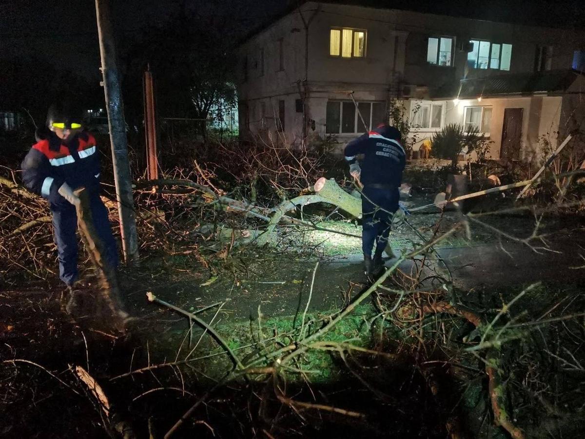 Последствия урагана в Крыму. Фото: соцсети
