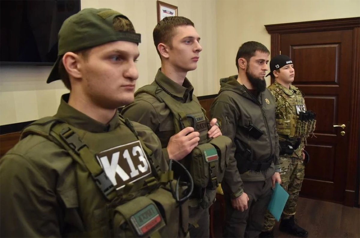 Сыновья Кадырова в Донецке. Фото: телеграм-канал Дениса Пушилина