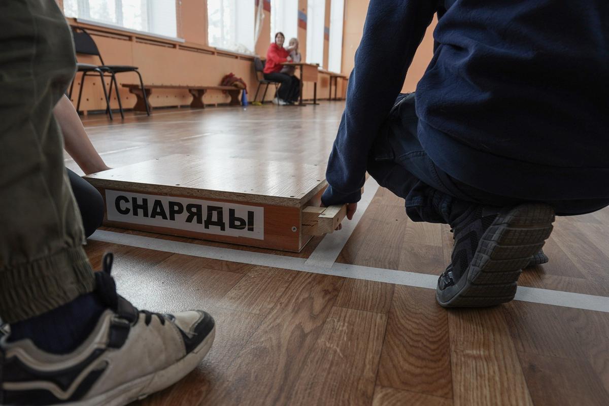 Спортивный конкурс «А ну-ка, мальчики!» Фото: Анастасия Цицинова / «Новая газета»