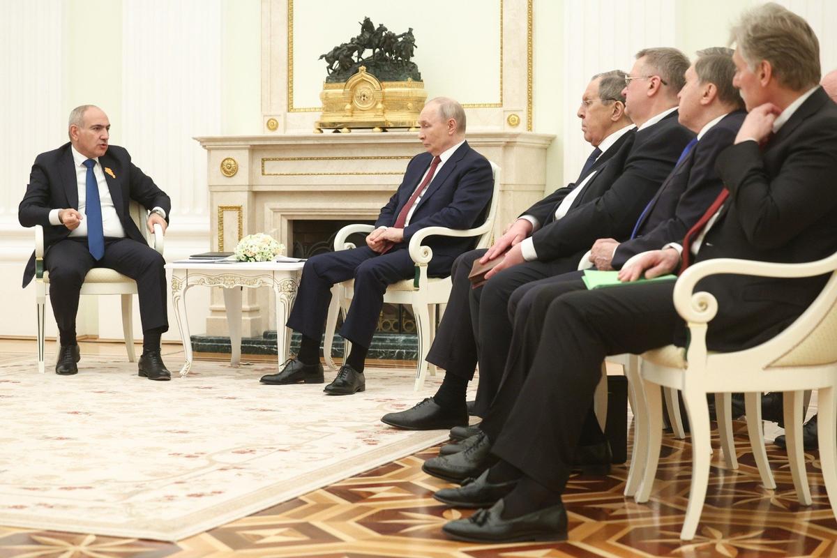 Встреча Путина и Пашиняна в Москве. Фото: Софья Сандурская / ТАСС