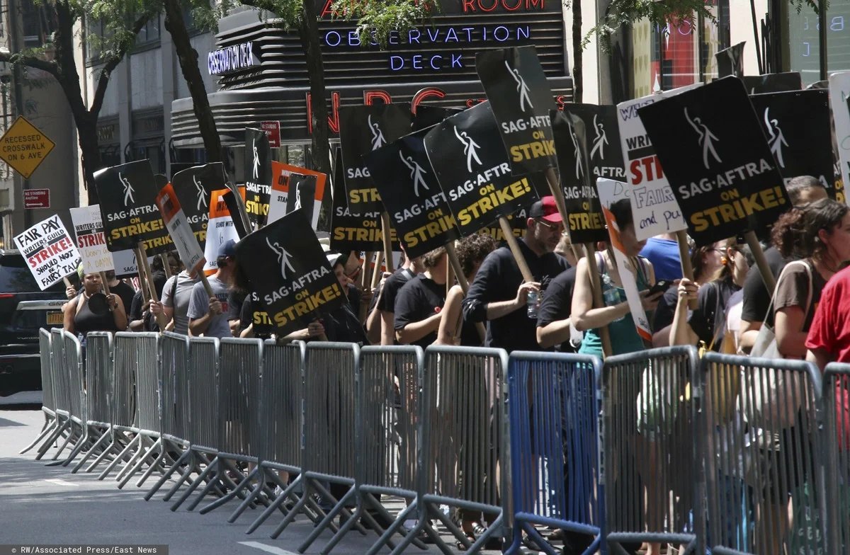 Забастовка Гильдии актеров и сценаристов. Фото: RW / Associated Press / East News