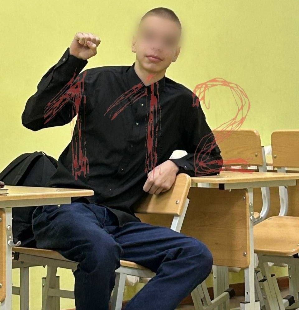 17-летний школьник, напавший на учительницу Олесю Бугуту. Фото: 112