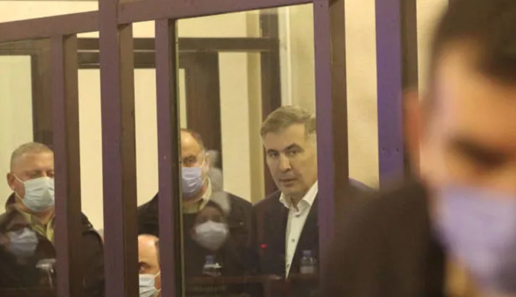 Саакашвили в суде. Кадр видео
