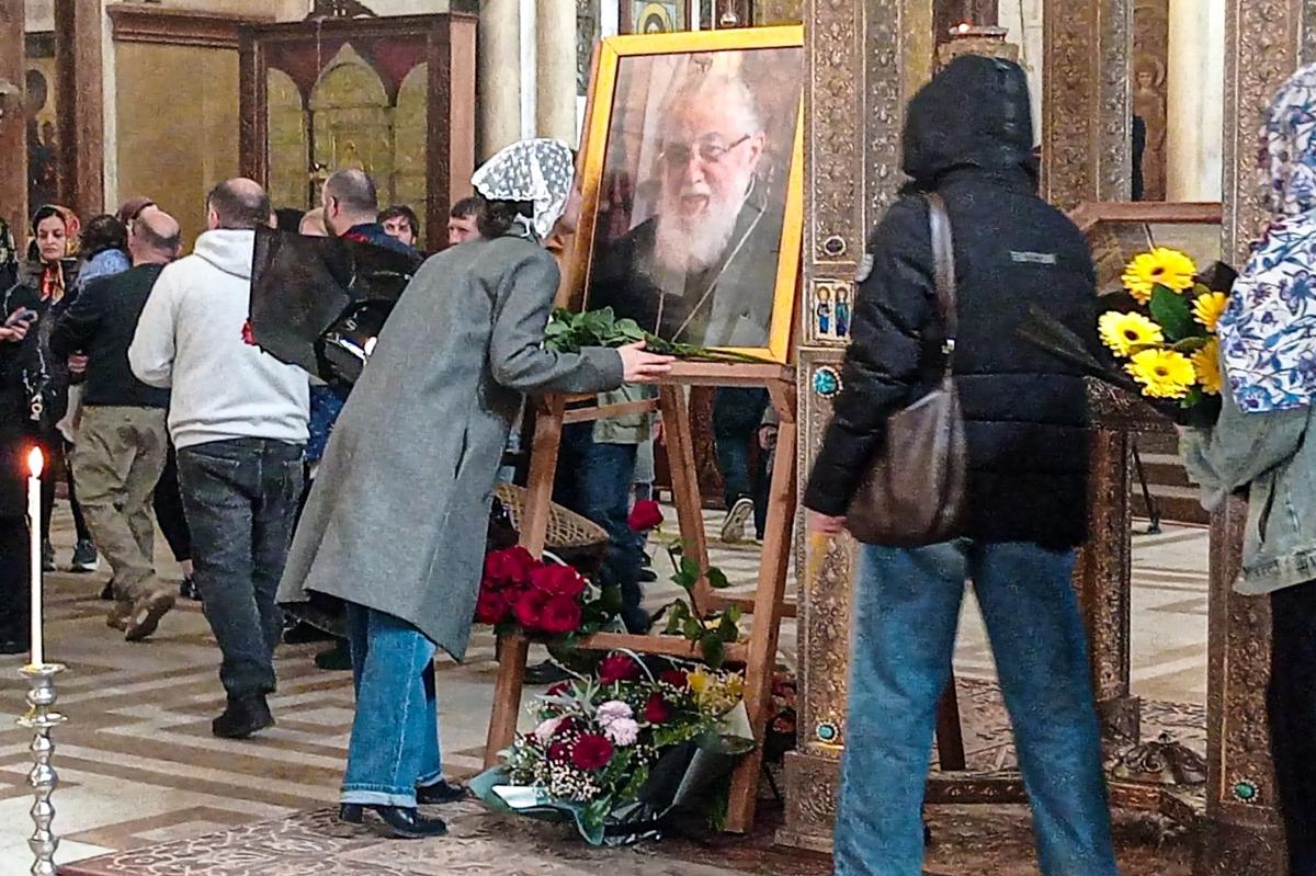 Тбилиси. Панихида по Католикос-Патриарху всея Грузии Илие II в кафедральном соборе Святой Троицы. Фото: Инна Кукуджанова / ТАСС