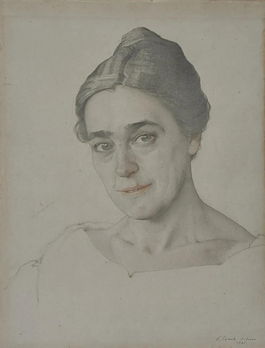 Портрет Н.Е. Добычиной, К. Сомов, 1921 г.