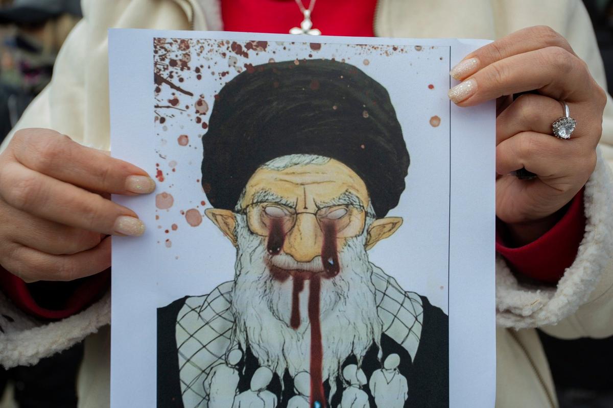 Акция-шествие в Ереване против диктатуры в Иране, 17.01.2026 г. Фото: Александр Гребешков