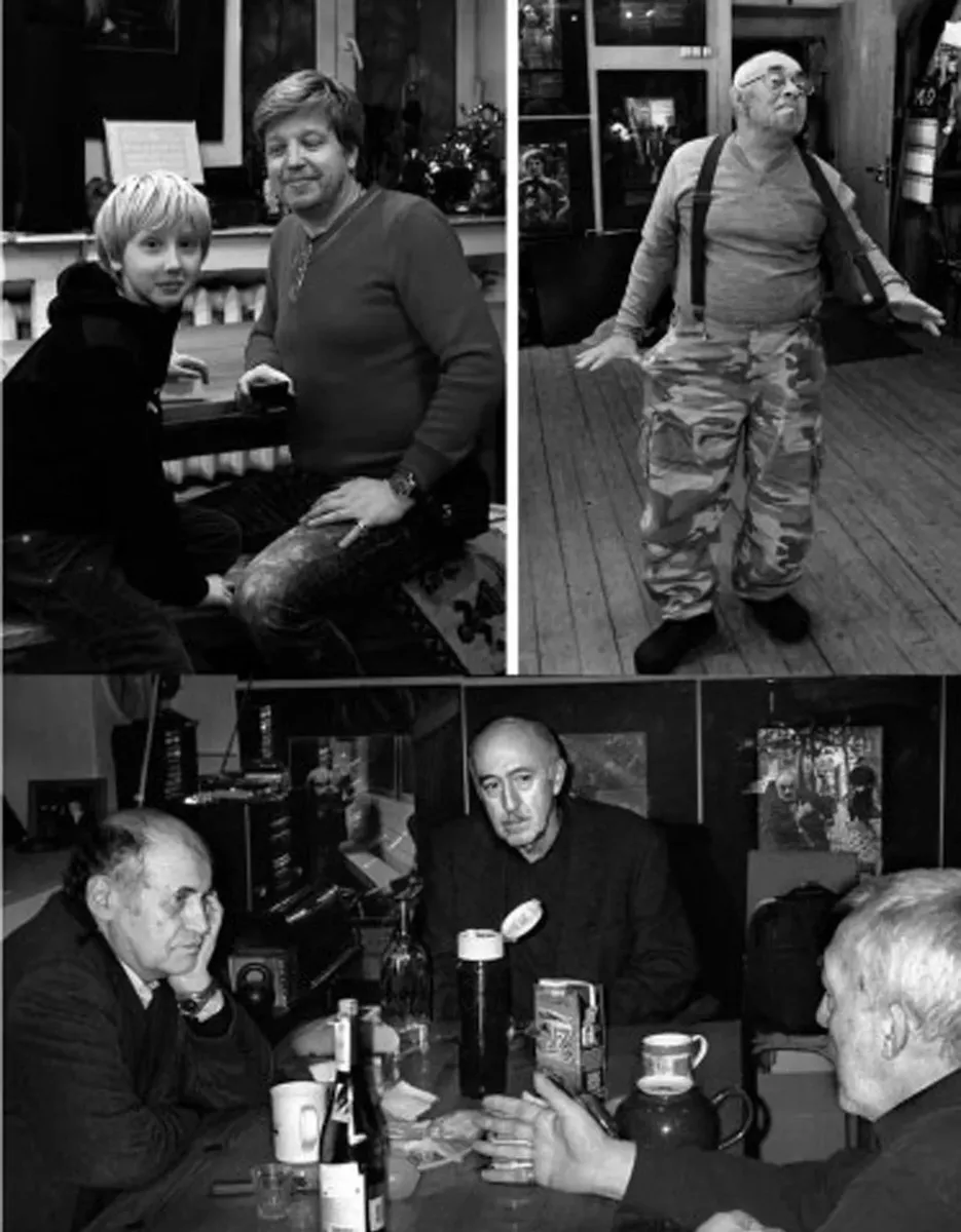 Внук Юра и сын Андрей. Новые штаны Бобы Жутовского. Давид Боровский, Отар Иоселиани и Андрей Битов. Фотографии из книги