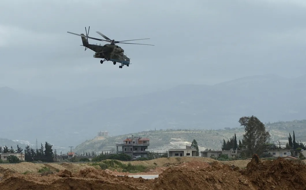 Вертолет Ми-35 российских ВКС в Сирии. Фото: РИА Новости