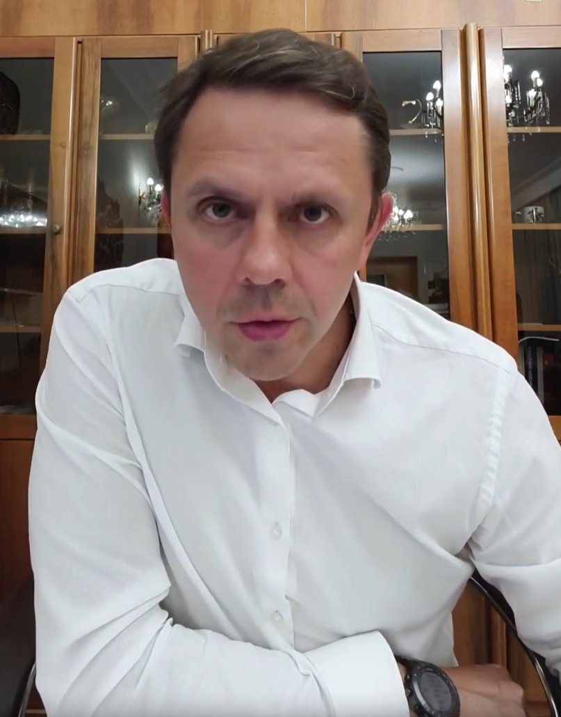 Андрей Клычков. Скриншот из видеоотчета жителям Орловской области