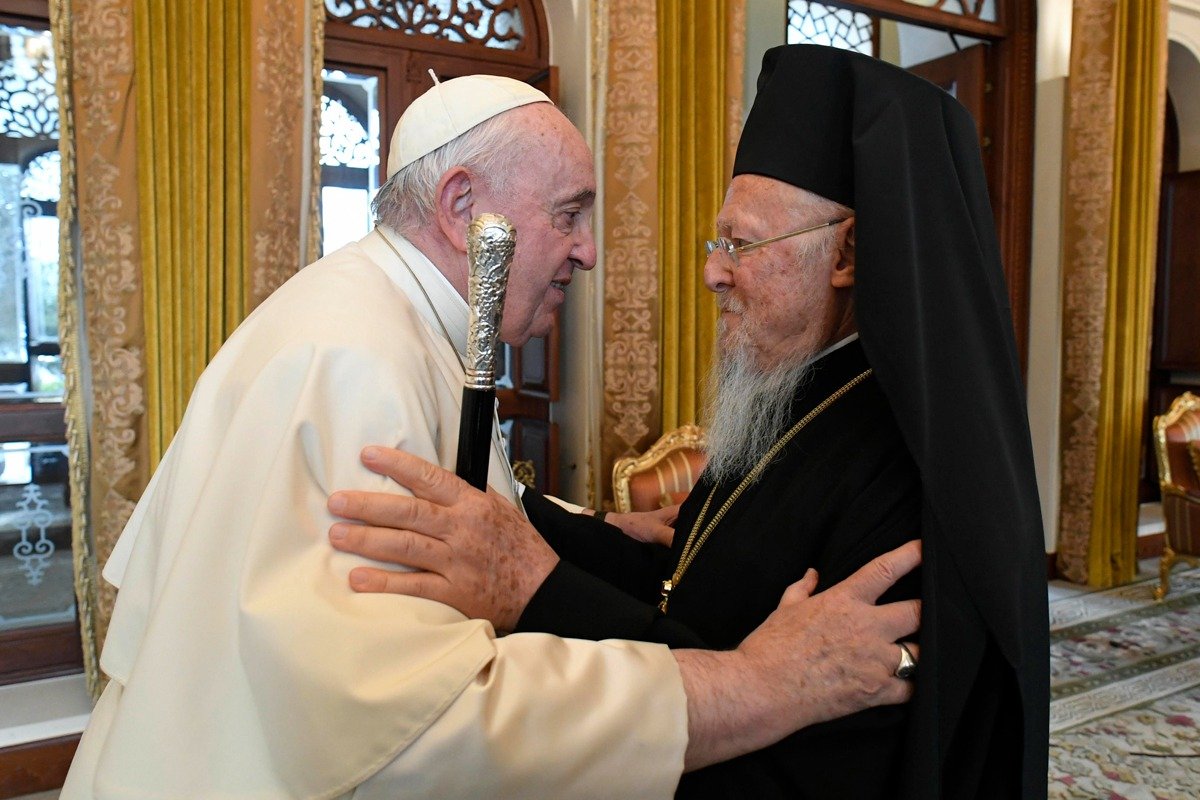 Папа Римский Франциск и патриарх Константинопольский Варфоломей, 2022 г. Фото: Zuma / TASS