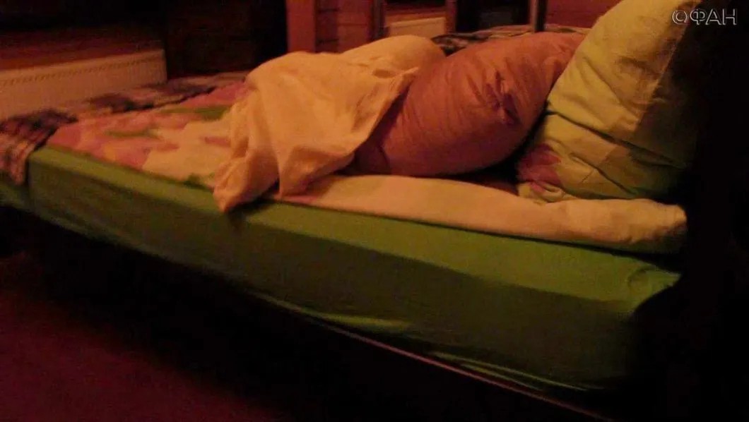 Кровать на фото из статьи РИА «ФАН». Подпись в источнике: «ФАН выяснил, где живут свезенные на незаконный митинг 31 августа "гастролеры"»